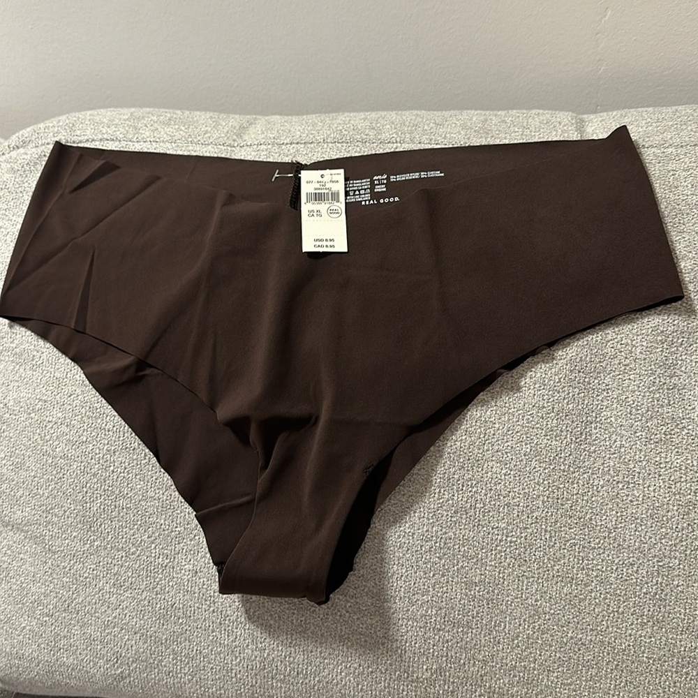 Aerie Dark brown XL woman’s panties brand new with tags on it